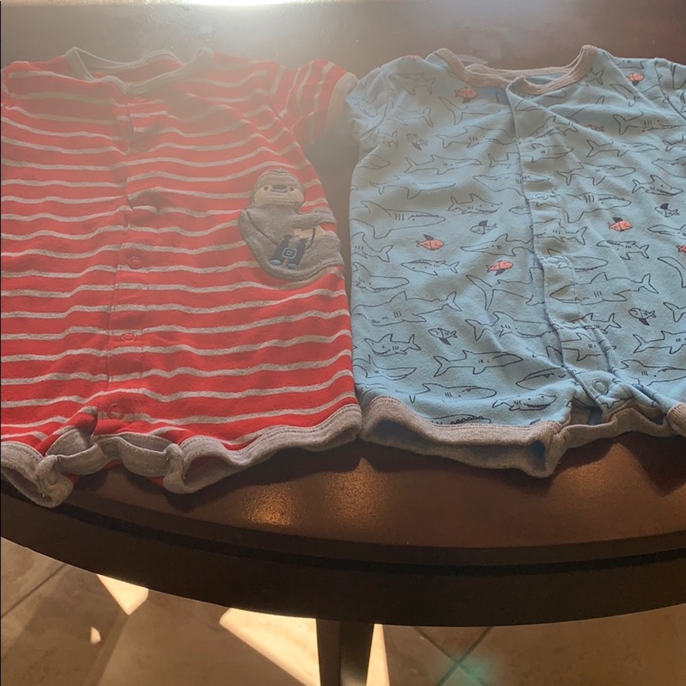 2 SS baby unisex rompers